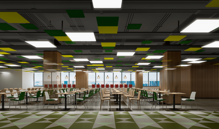 buy 3d renderings for the staff canteen