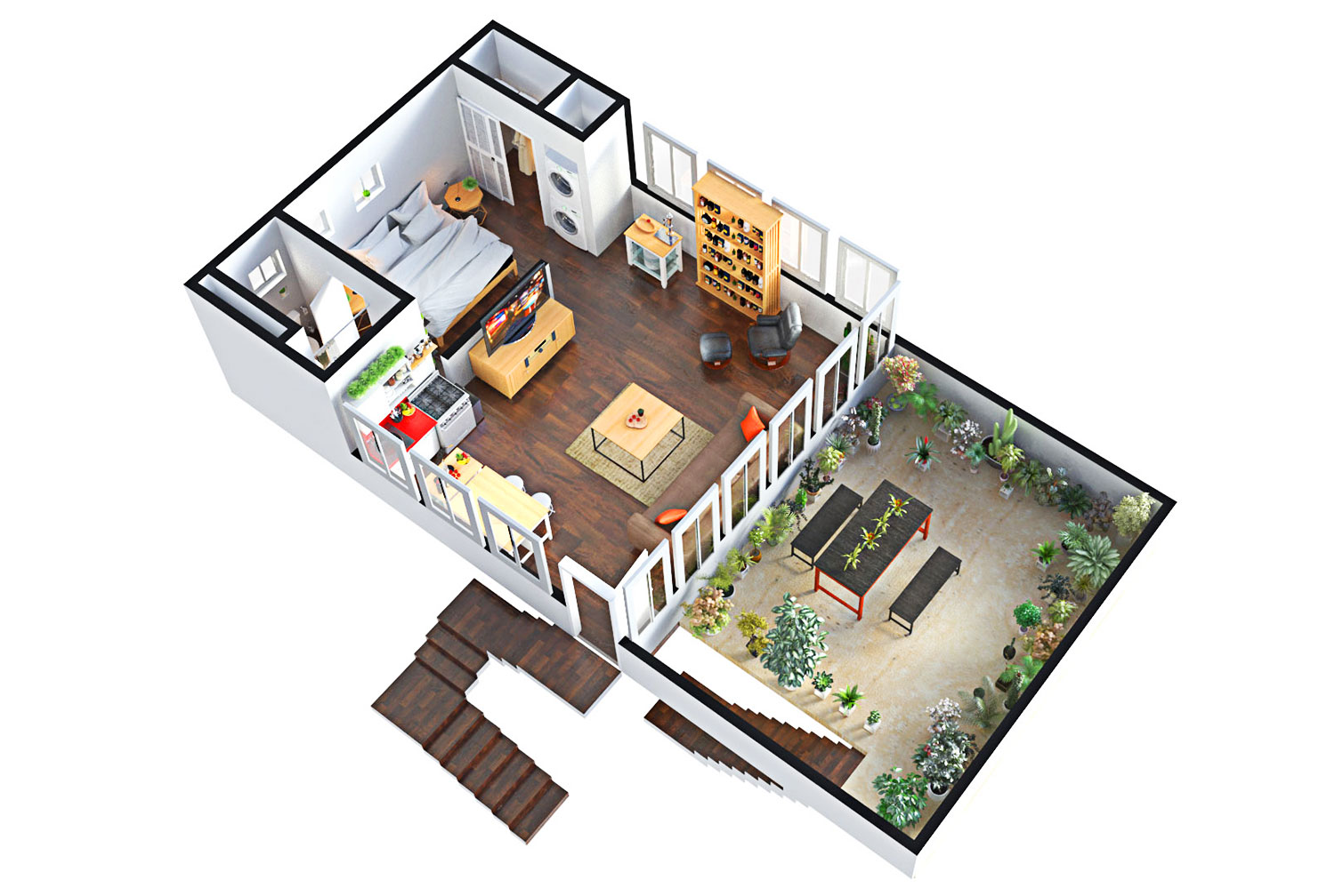 Architectural walkthrough: the true meaning of a 3d floor plan model