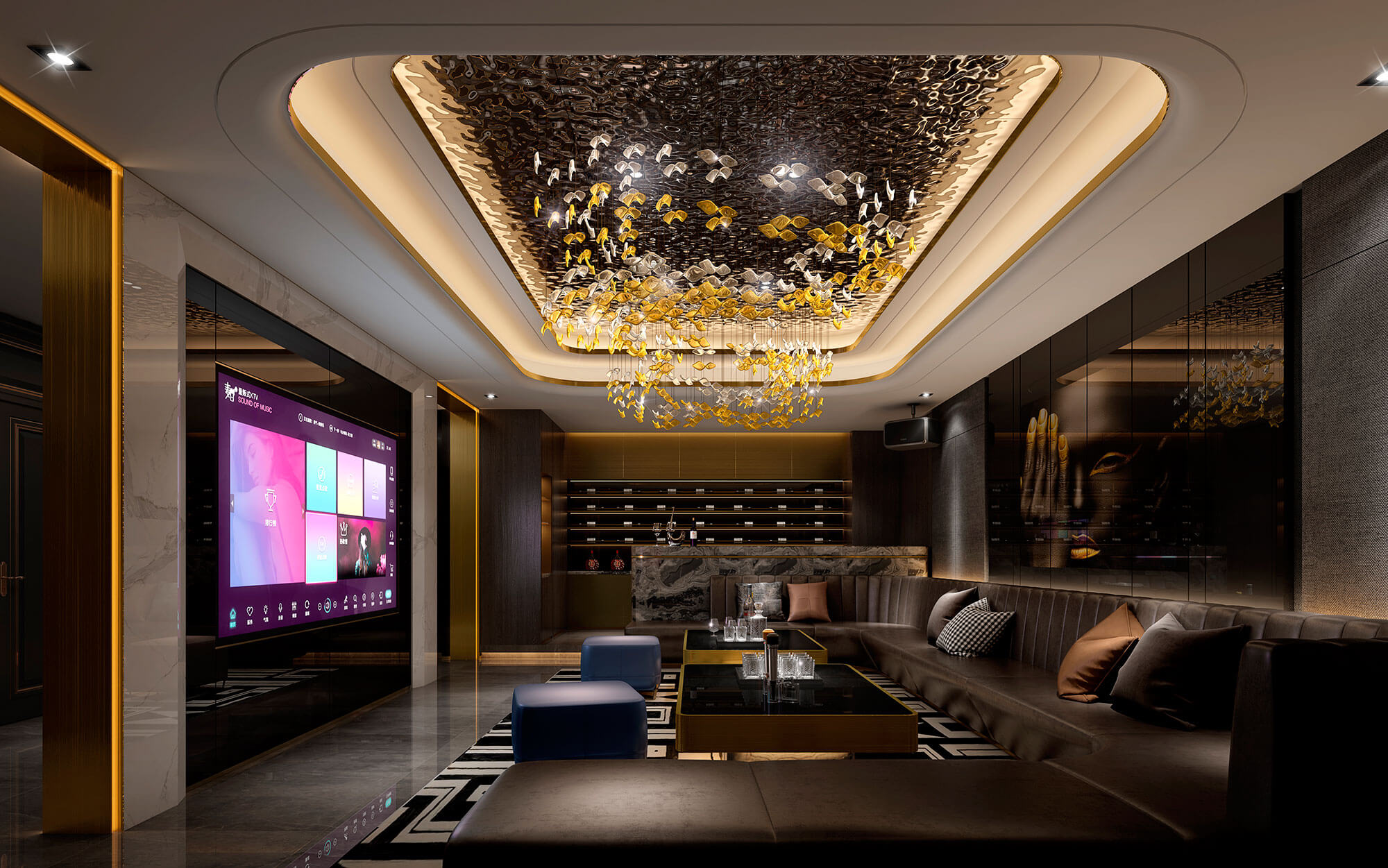 3d rendering for KTV:5 reasons people like KTV design