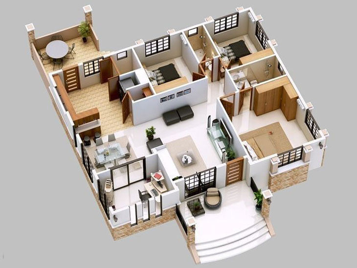 3d house layout